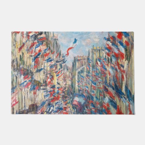 Claude Monet _ La Rue Montorgueil _ Paris Doormat