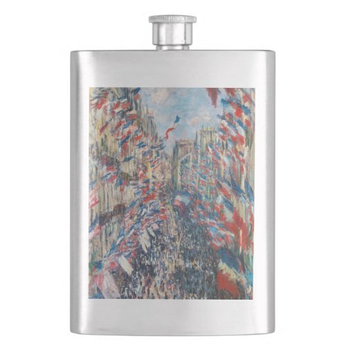 Claude Monet _ La Rue Montorgueil _ Paris Flask