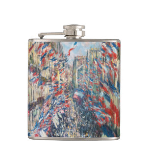 Claude Monet - La Rue Montorgueil - Paris Flask