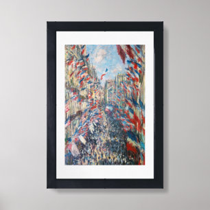 Claude Monet - La Rue Montorgueil - Paris Framed Art