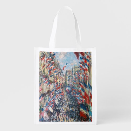 Claude Monet _ La Rue Montorgueil _ Paris Grocery Bag