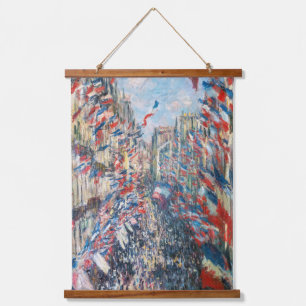 Claude Monet - La Rue Montorgueil - Paris Hanging Tapestry