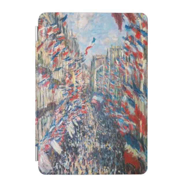 Claude Monet - La Rue Montorgueil - Paris iPad Mini Cover (Front)