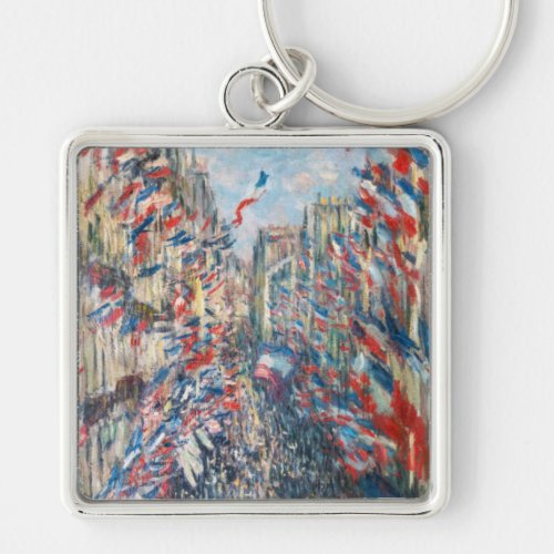 Claude Monet _ La Rue Montorgueil _ Paris Keychain