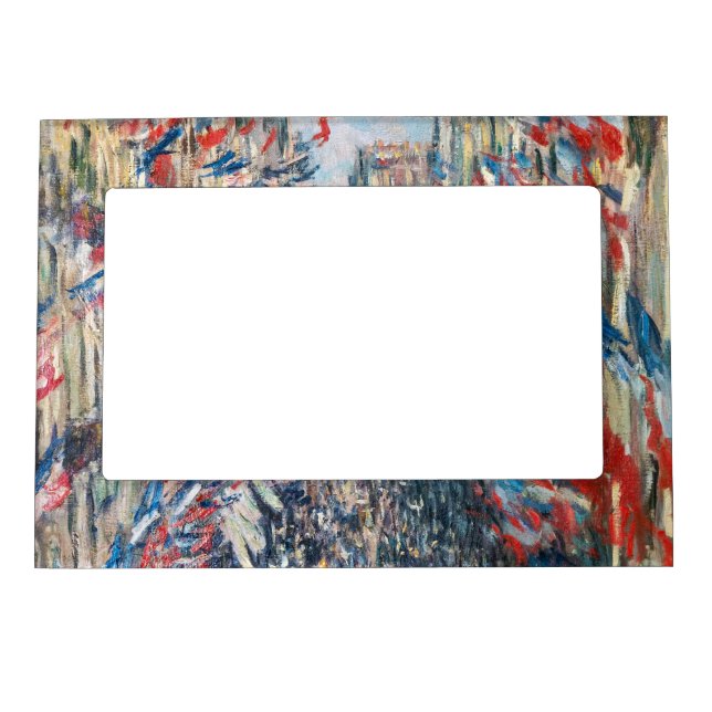 Claude Monet - La Rue Montorgueil - Paris Magnetic Frame (Front)