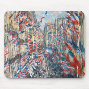 Claude Monet - La Rue Montorgueil - Paris Mouse Pad