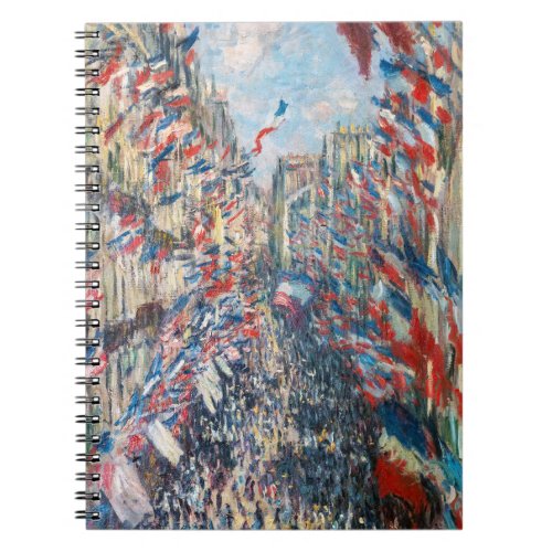 Claude Monet _ La Rue Montorgueil _ Paris Notebook
