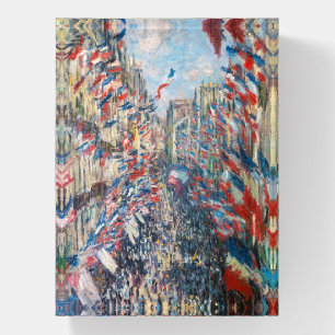 Claude Monet - La Rue Montorgueil - Paris Paperweight