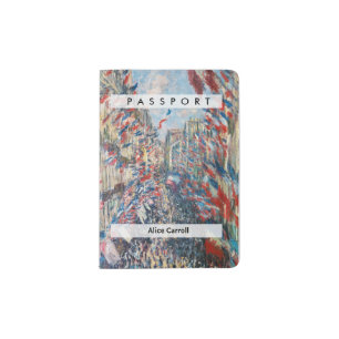 Claude Monet - La Rue Montorgueil - Paris Passport Holder
