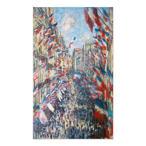 Claude Monet _ La Rue Montorgueil _ Paris Photo Print