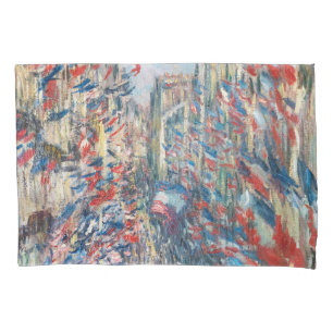 Claude Monet - La Rue Montorgueil - Paris Pillow Case