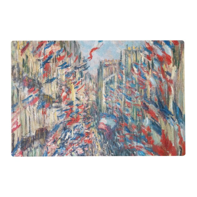 Claude Monet - La Rue Montorgueil - Paris Placemat (Front)