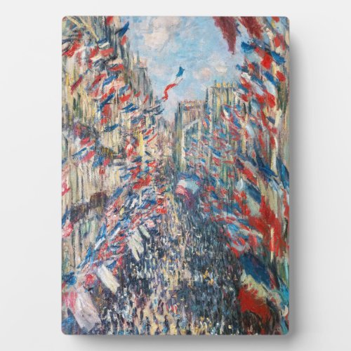 Claude Monet _ La Rue Montorgueil _ Paris Plaque