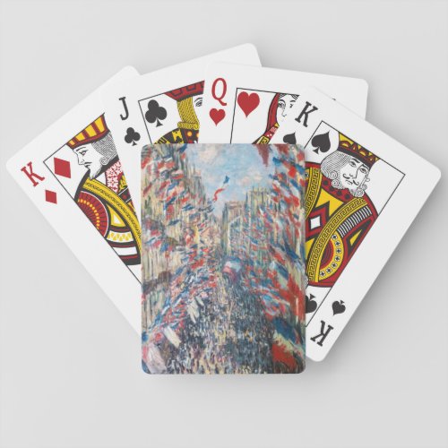 Claude Monet _ La Rue Montorgueil _ Paris Playing Cards