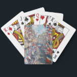 Claude Monet - La Rue Montorgueil - Paris Poker Cards<br><div class="desc">La Rue Montorgueil a Paris fete du 30 juin 1878. By Claude Monet in 1878.</div>