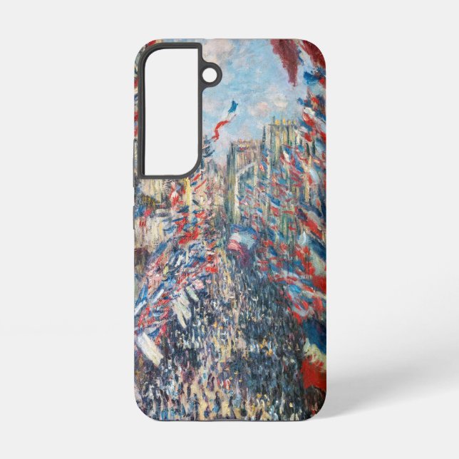 Claude Monet - La Rue Montorgueil - Paris Samsung Galaxy Case (Back)
