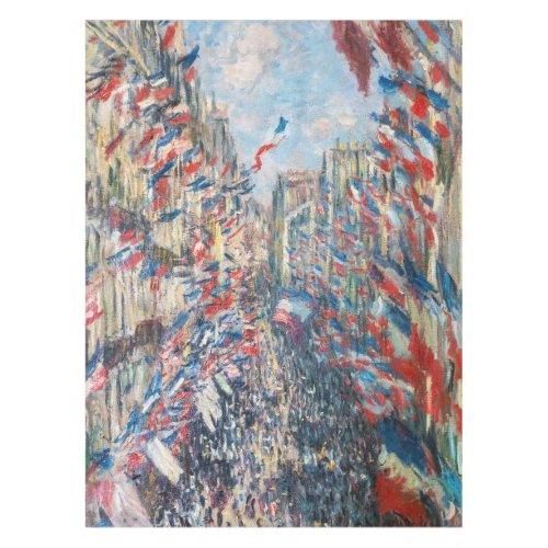 Claude Monet _ La Rue Montorgueil _ Paris Tablecloth