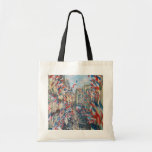 Claude Monet - La Rue Montorgueil - Paris Tote Bag<br><div class="desc">La Rue Montorgueil à Paris fete du 30 juin 1878. By Claude Monet in 1878.</div>