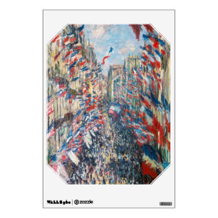 Claude Monet - La Rue Montorgueil - Paris Wall Decal