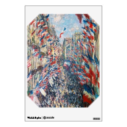 Claude Monet _ La Rue Montorgueil _ Paris Wall Decal