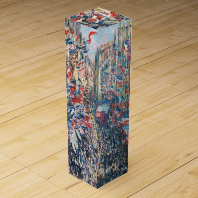 Claude Monet - La Rue Montorgueil - Paris Wine Box (Front)