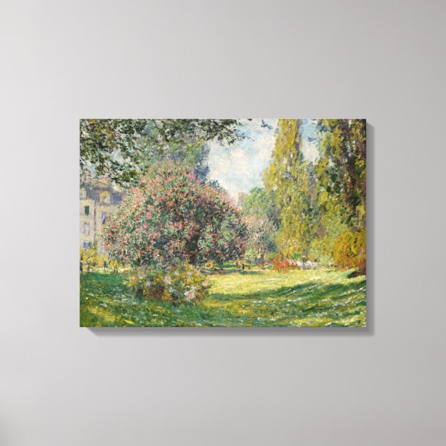 Claude Monet | Landscape: The Parc Monceau Canvas Print (Front)