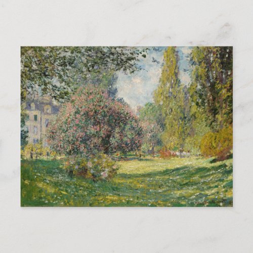 Claude Monet  Landscape The Parc Monceau Postcard