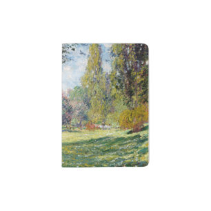 Claude Monet Landscape The Parc Monceau Poster Passport Holder