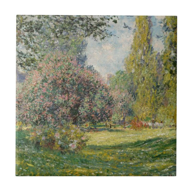 Claude Monet | Landscape: The Parc Monceau Tile (Front)