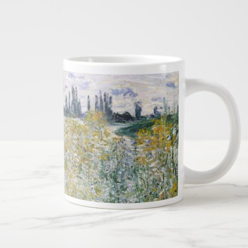 Claude Monet  le aux Fleurs near Vtheuil Giant Coffee Mug