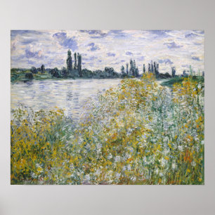 Claude Monet �le aux Fleurs near V�theuil Poster