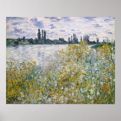 Claude Monet  le aux Fleurs near Vtheuil Poster