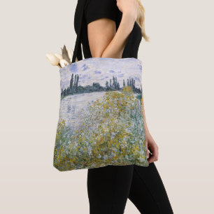 Claude Monet   �le aux Fleurs near V�theuil Tote Bag