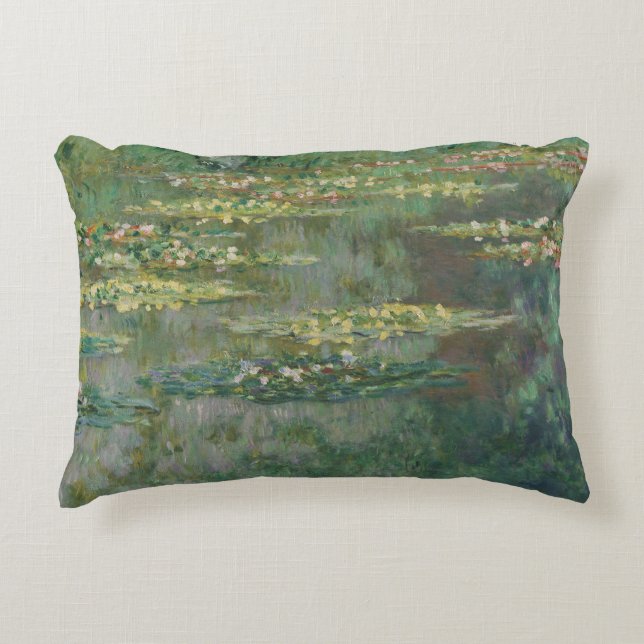 Claude Monet - Le Bassin des Nympheas Accent Pillow (Front)