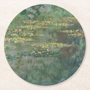 Claude Monet - Le Bassin des Nympheas Round Paper Coaster