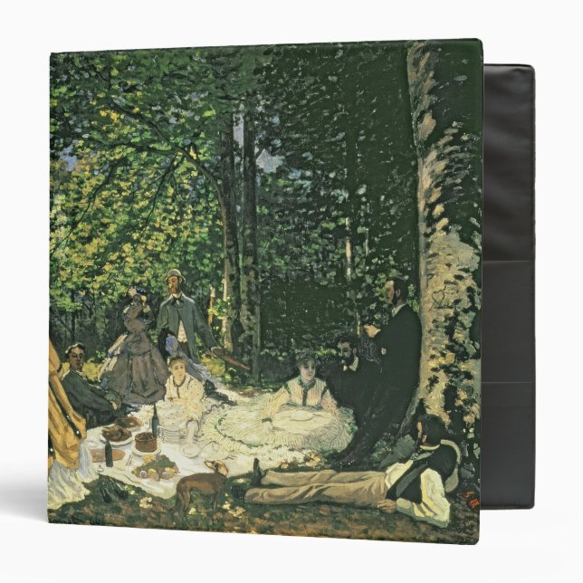 Claude Monet | Le Dejeuner sur l'Herbe, 1865-1866 3 Ring Binder (Front/Inside)