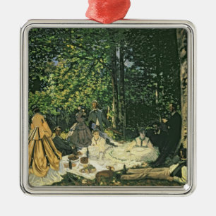 Claude Monet Le Dejeuner sur l'Herbe, 1865-1866 Metal Ornament