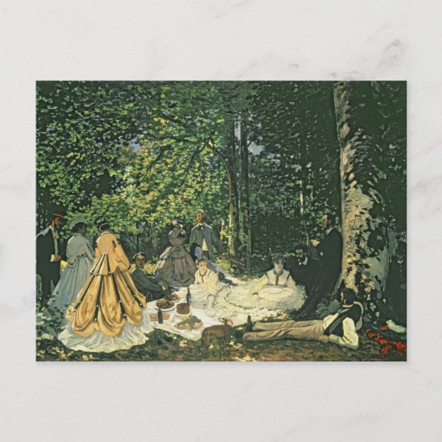 Claude Monet | Le Dejeuner sur l'Herbe, 1865-1866 Postcard (Front)