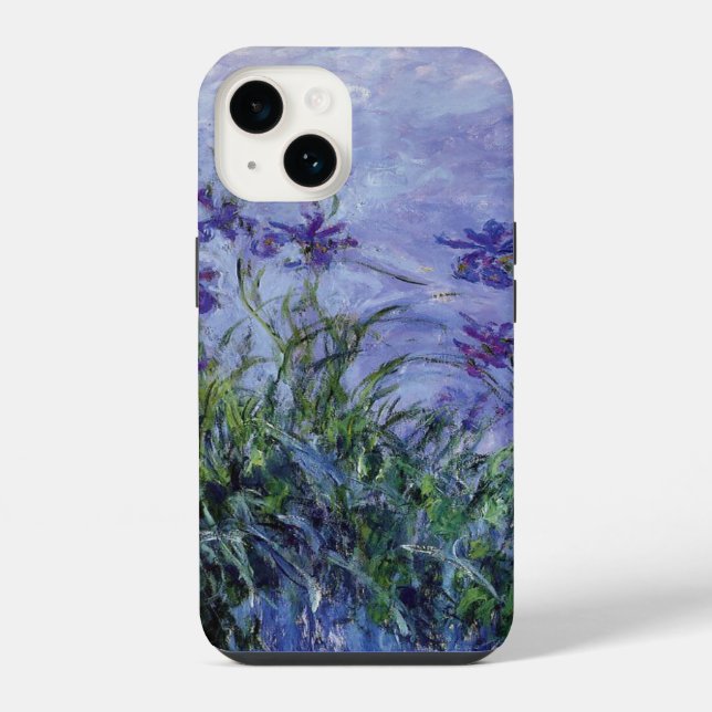 Claude Monet Lila Irises  Iphone Case (Back)