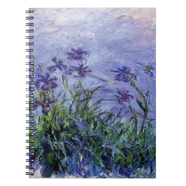 Claude Monet Lila Irises Notebook (Front)