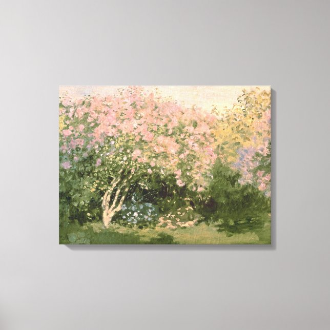 Claude Monet | Lilac in the Sun, 1873 Canvas Print (Front)