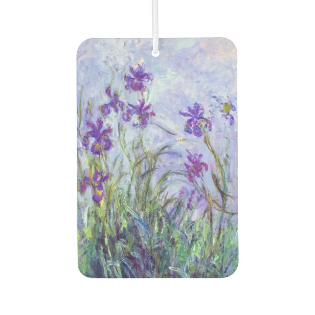 Claude Monet - Lilac Irises / Iris Mauves Air Freshener (Front)