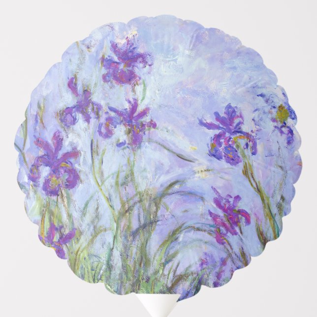 Claude Monet - Lilac Irises / Iris Mauves Balloon (Front)