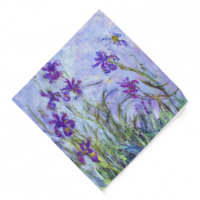 Claude Monet - Lilac Irises / Iris Mauves Bandana | Zazzle