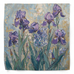 Claude Monet - Lilac Irises / Iris Mauves Bandana