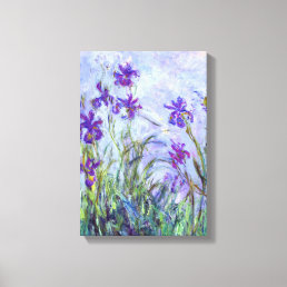 Claude Monet - Lilac Irises / Iris Mauves Canvas Print