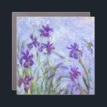 Claude Monet - Lilac Irises / Iris Mauves Car Magnet<br><div class="desc">Lilac Irises / Iris Mauves - Claude Monet,  1914-1917</div>