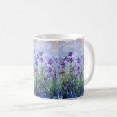 Claude Monet - Lilac Irises / Iris Mauves Coffee Mug (Front Right)
