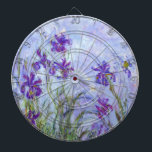 Claude Monet - Lilac Irises / Iris Mauves Dart Board<br><div class="desc">Lilac Irises / Iris Mauves - Claude Monet, 1914-1917</div>