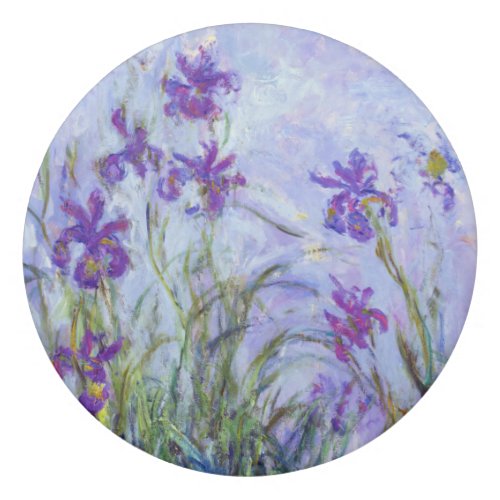 Claude Monet _ Lilac Irises  Iris Mauves Eraser